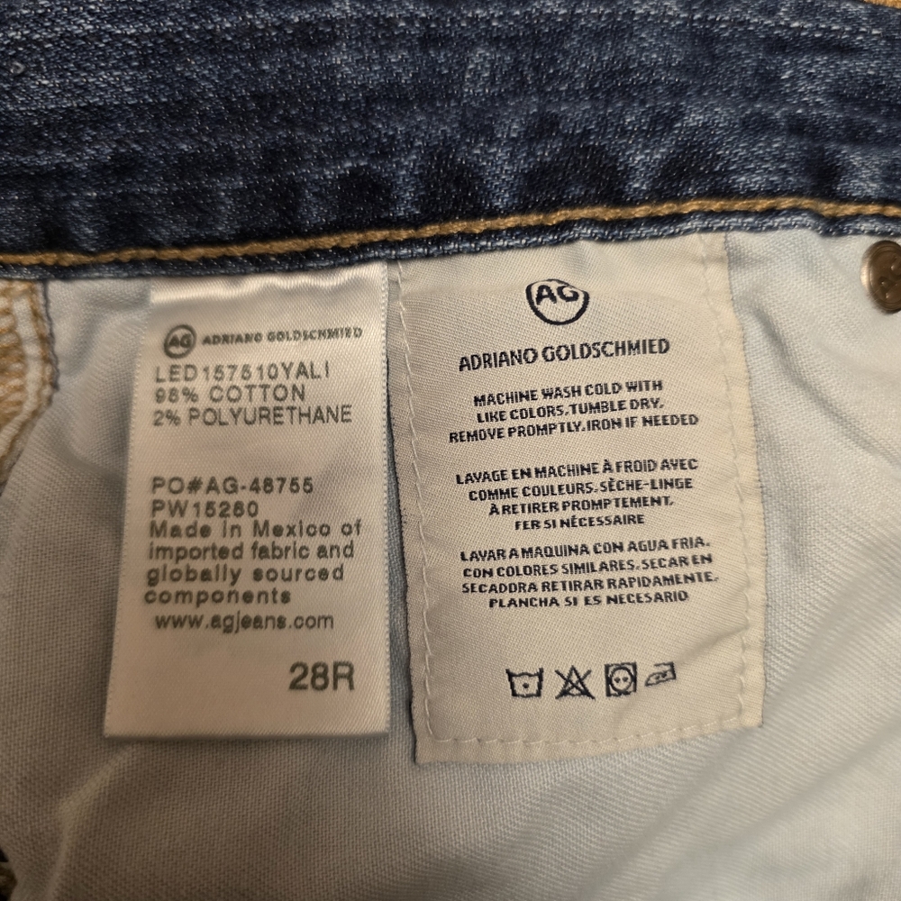 AG Goldschmied Ex-boyfriend Slim Crop Jeans Size 28 R - Picture 15 of 15